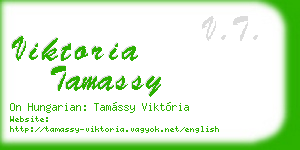 viktoria tamassy business card