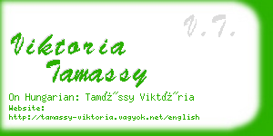 viktoria tamassy business card